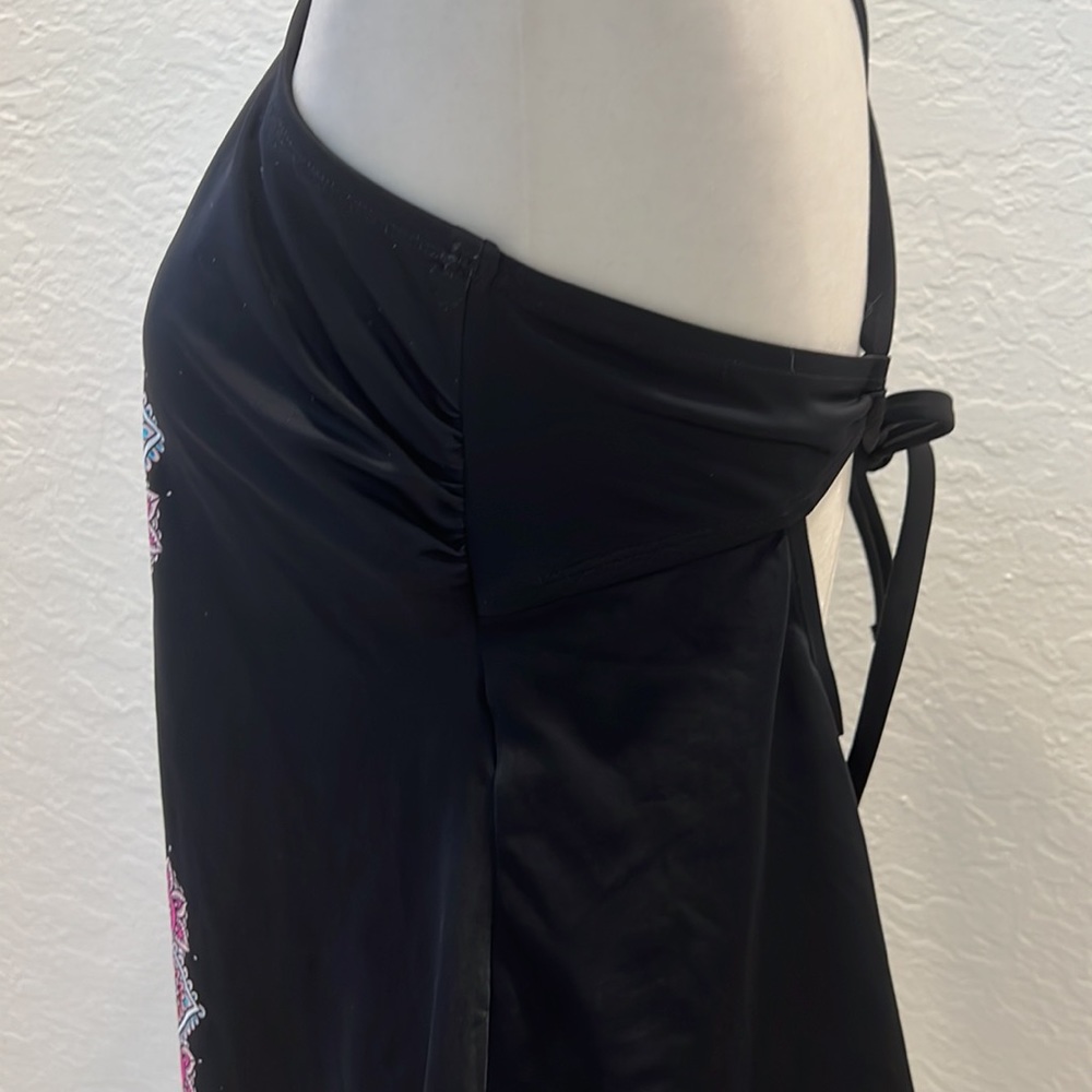 Aqua Couture swim tank top tankini large lotus design - Picture 3 of 7